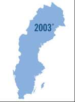 Schweden Landesumriss