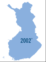 Finnland Landesumriss